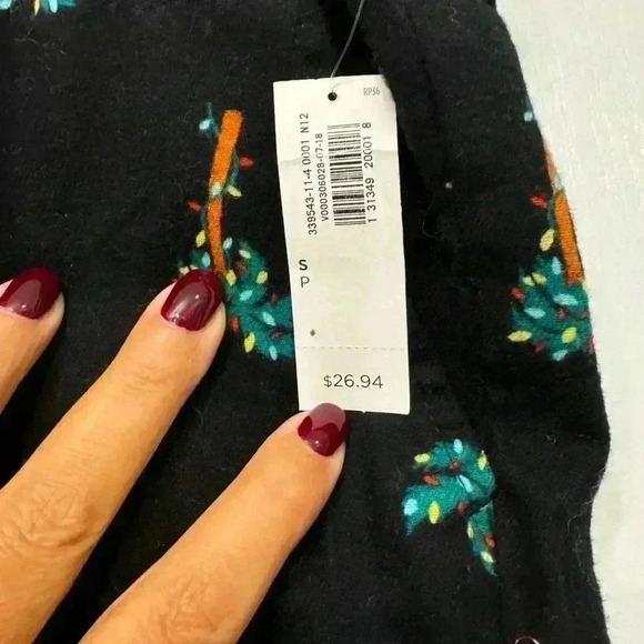 Old navy NWT Christmas palm tree print pajama pants - Picture 4 of 6